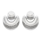 Door Knocker Texture Earrings
