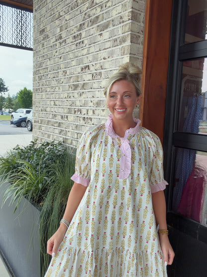 Clara Floral Puff Sleeve Dress