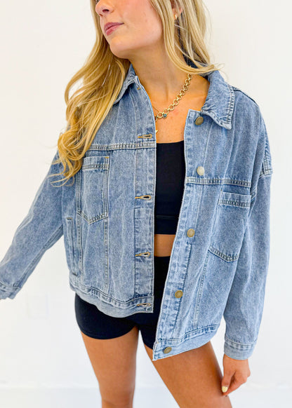 Boxy Denim Trucker Jacket