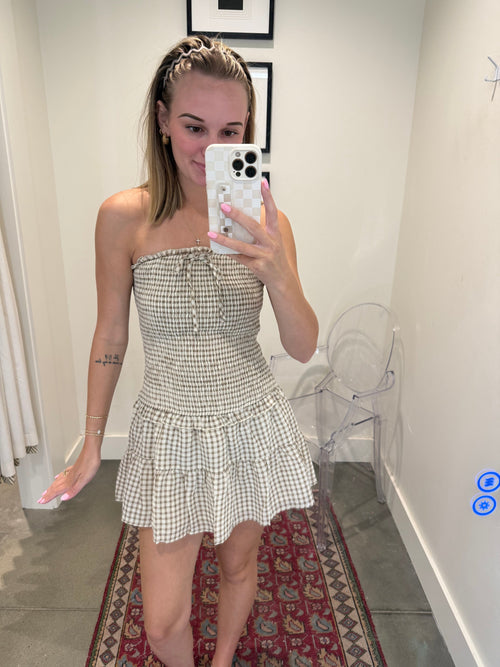 Helene Smocked Tube Dress