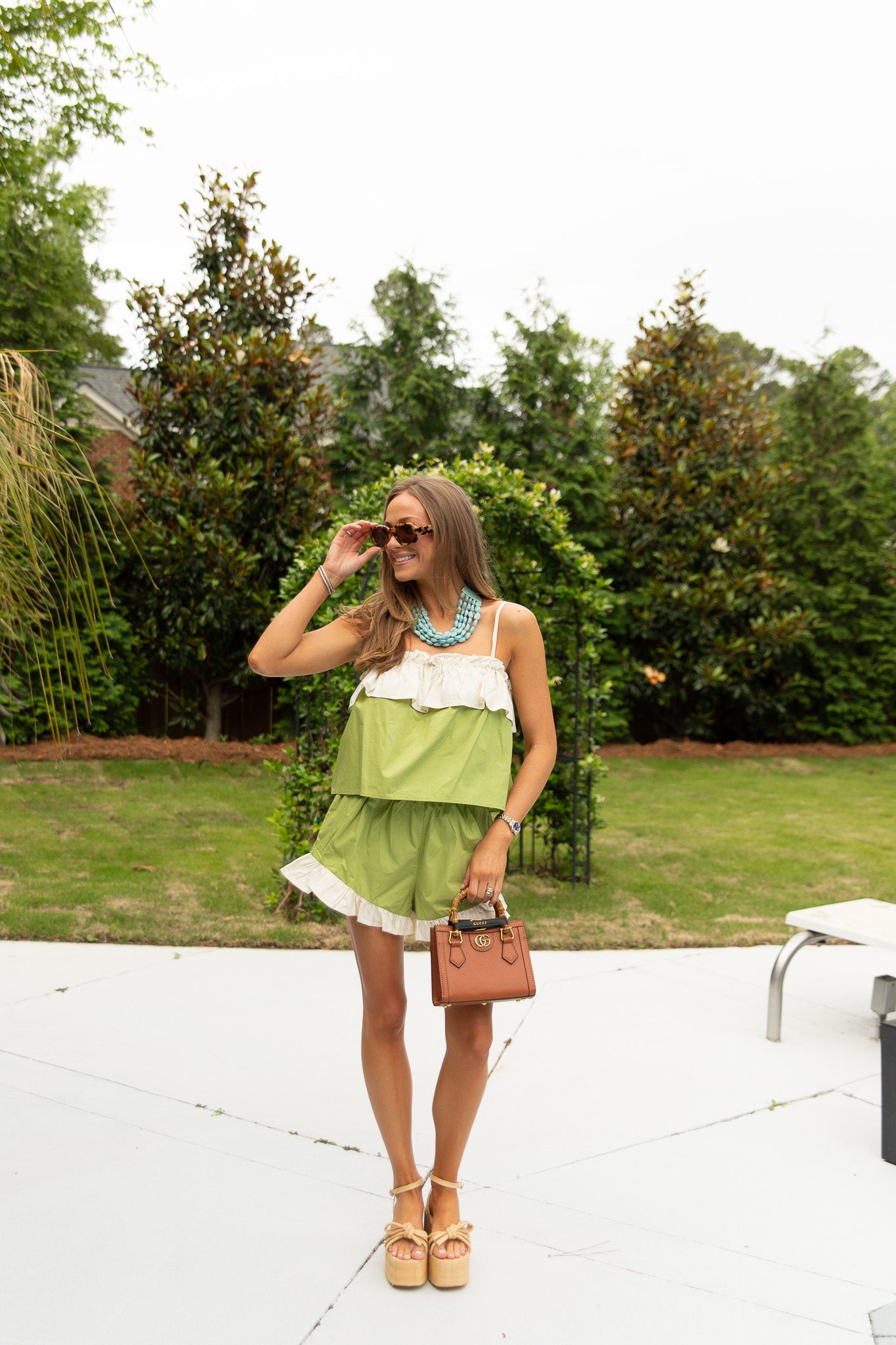 Giselle Summer Ruffle Hem Shorts