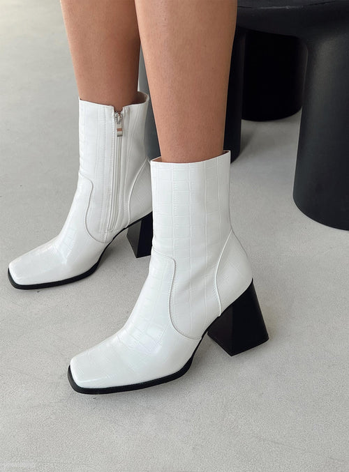 Michelle Boots White