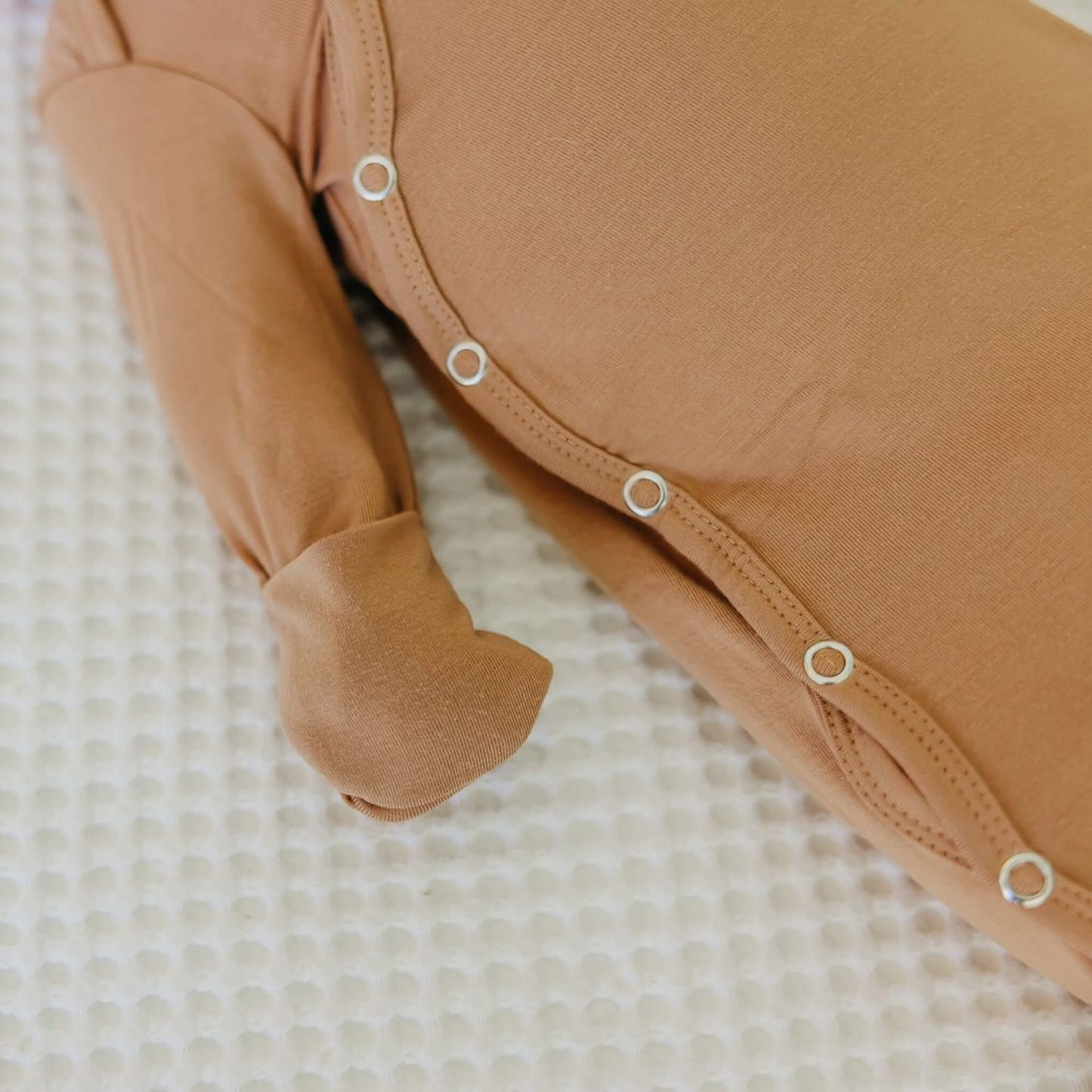 Newborn Knotted Gown - Pecan
