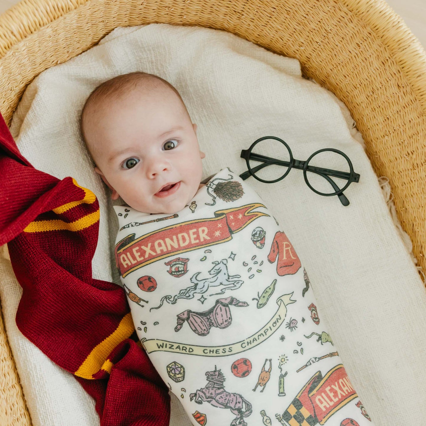 Harry Potter™ Personalized Swaddle Blanket - Ron