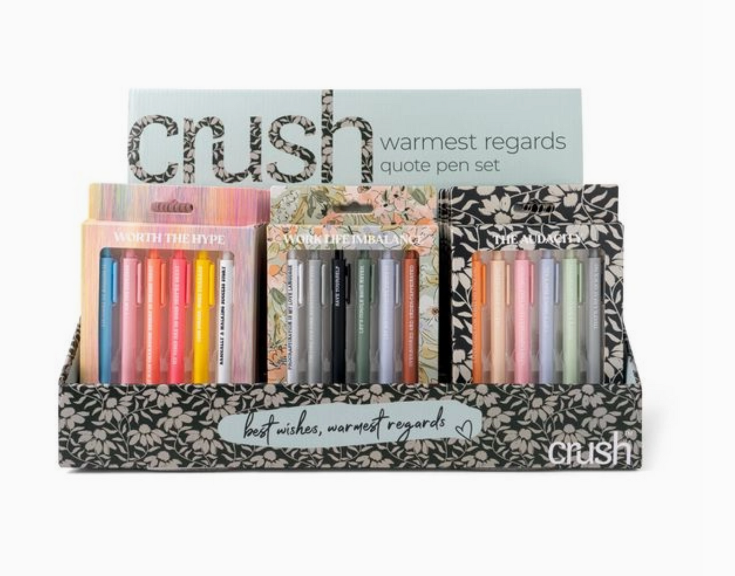 Crush Warmest Regards Quote Pen Set