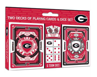 Georgia Bulldogs - 2-Pack Playing Cards & Dice Set