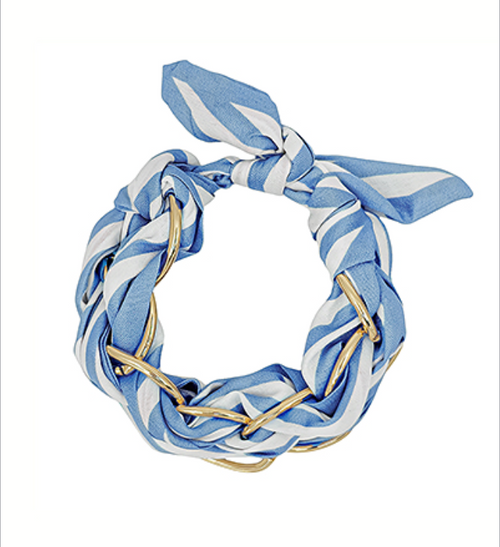 Delphine Linked Scarf Chain Bracelet
