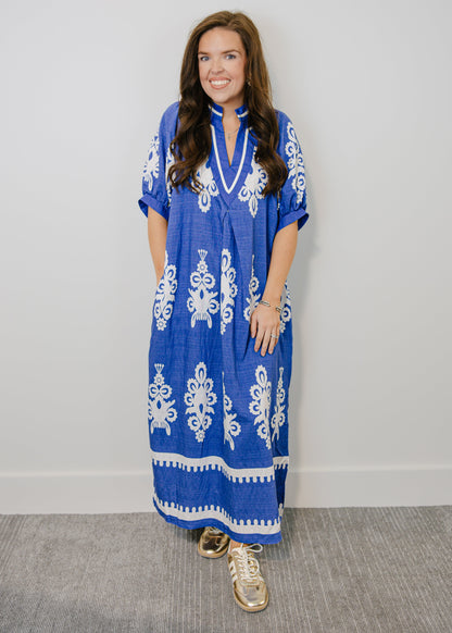 Joanie Printed Midi Dress