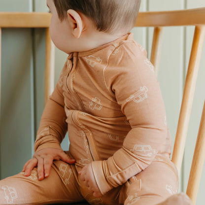 Zip-Up Footie Pajama - Cooper