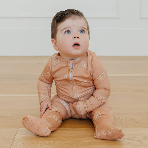 Zip-Up Footie Pajama - Cooper