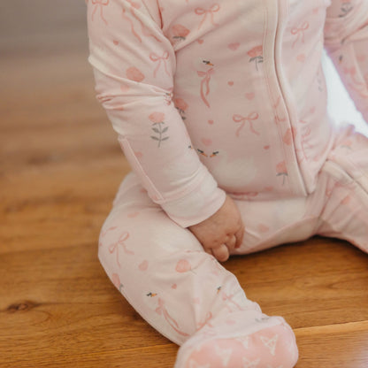 Zip-Up Footie Pajama - Adelia