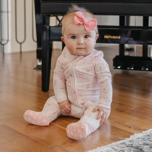 Zip-Up Footie Pajama - Adelia