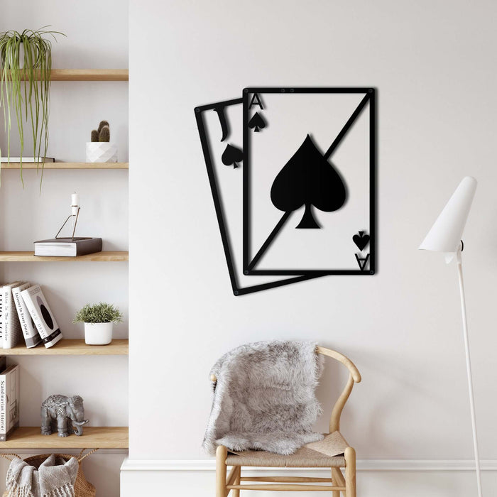 Ace of Spades Metal Wall Art - Decor available at Dekadron for $64.90