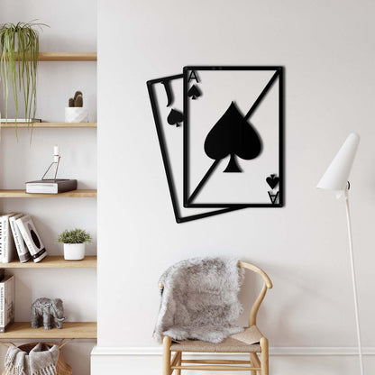 Ace of Spades Metal Wall Art - Decor available at Dekadron for $64.90