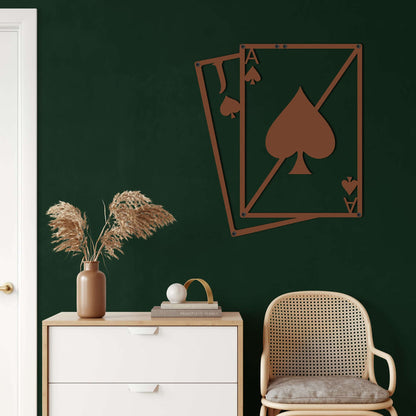 Ace of Spades Metal Wall Art - Decor available at Dekadron for $69.90