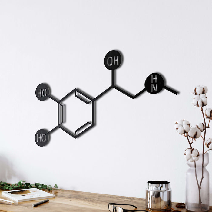 Adrenaline Molecule Metal Wall Art - Decor available at Dekadron for $64.90