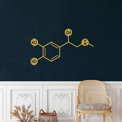 Adrenaline Molecule Metal Wall Art - Decor available at Dekadron for $69.90