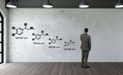 Adrenaline Molecule Metal Wall Art - Decor available at Dekadron for $64.90
