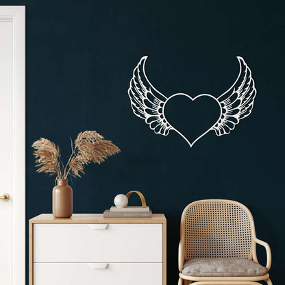 Angel Heart Metal Wall Art - Decor available at Dekadron for $69.90
