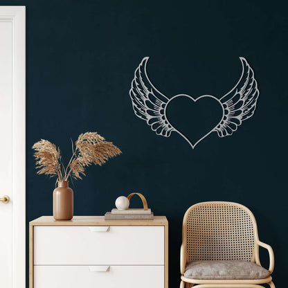 Angel Heart Metal Wall Art - Decor available at Dekadron for $69.90