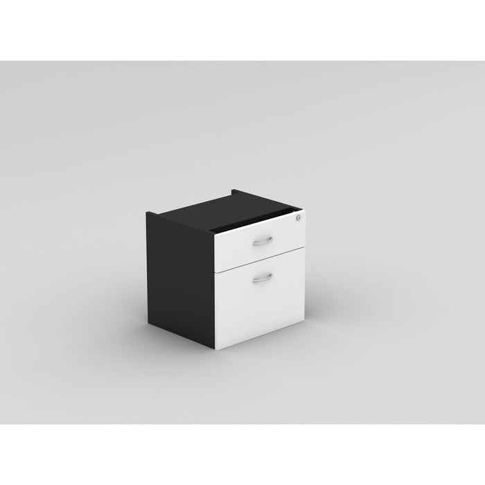 Athens Fixed Desk Pedestal - 2 Drawer