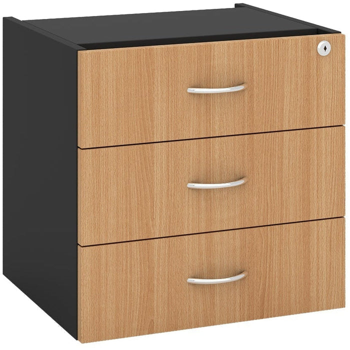 Athens Fixed Desk Pedestal - 3 Drawer