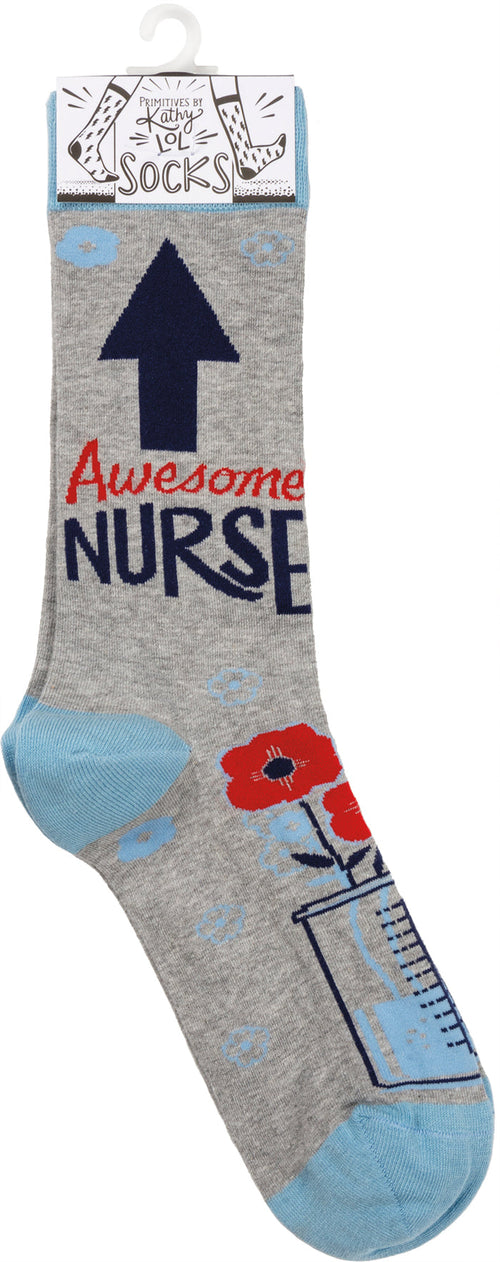 "Awesome Nurse" Socks #100-S319