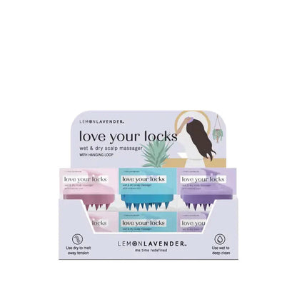 Lemon Lavender Love Your Locks Wet & Dry Scalp Massager