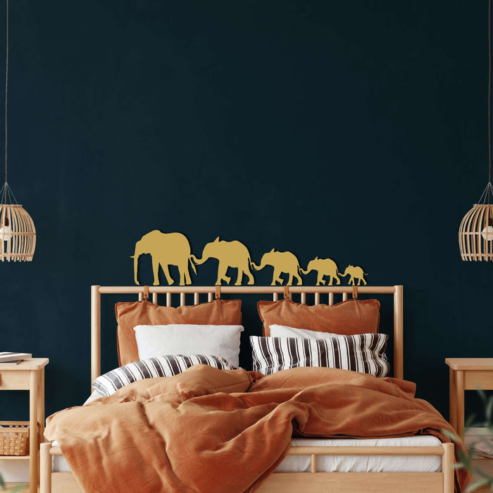 Big Elephant Family Metal Wall Art - Decor available at Dekadron for $64.90