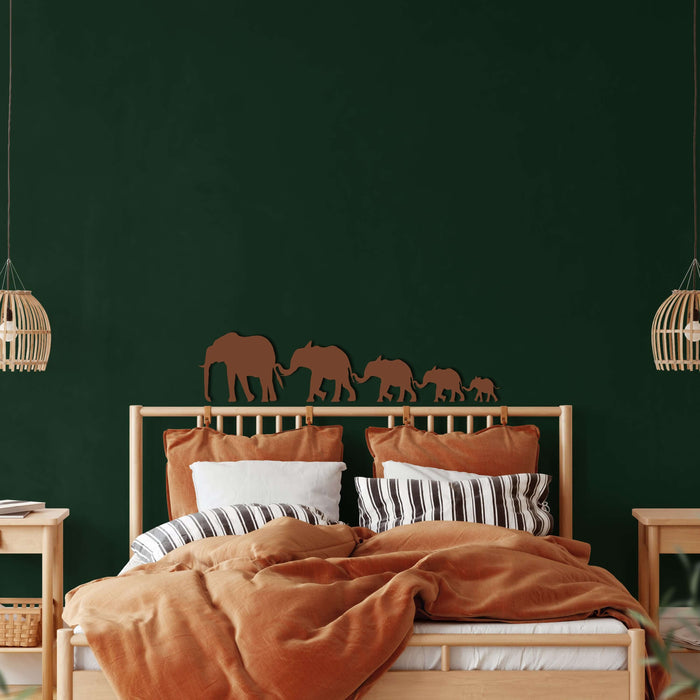 Big Elephant Family Metal Wall Art - Decor available at Dekadron for $64.90