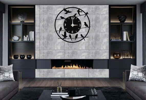 Birds Clock - Wall Clocks available at Dekadron for $99.90