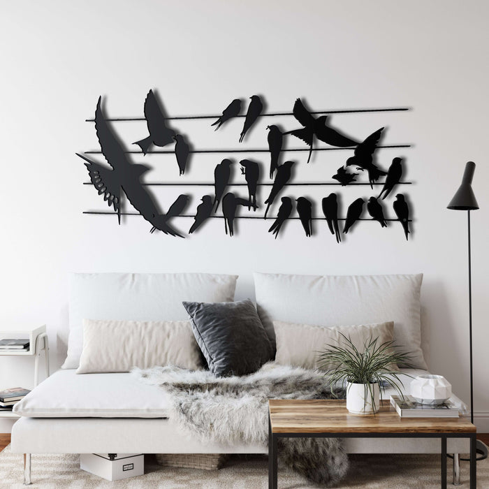 Birds on Branch Metal Wall Art - Decor available at Dekadron for $64.90