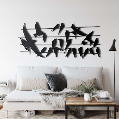 Birds on Branch Metal Wall Art - Decor available at Dekadron for $64.90
