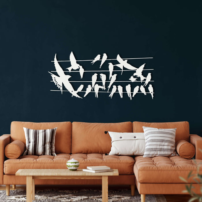Birds on Branch Metal Wall Art - Decor available at Dekadron for $69.90