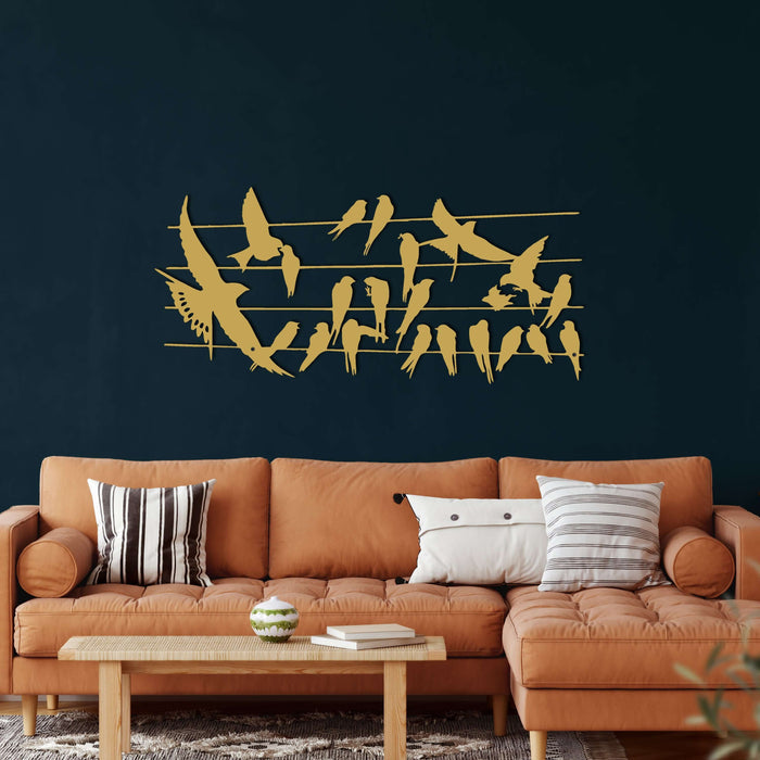 Birds on Branch Metal Wall Art - Decor available at Dekadron for $69.90