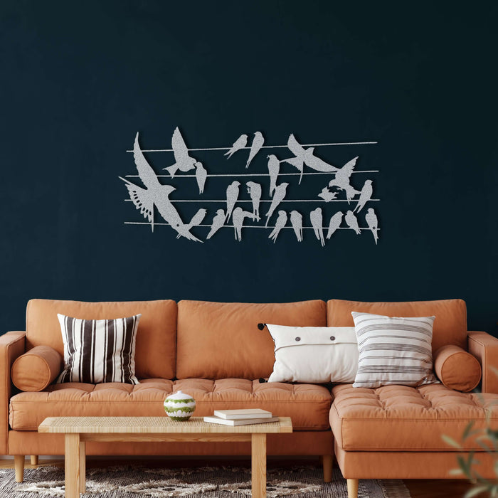 Birds on Branch Metal Wall Art - Decor available at Dekadron for $69.90