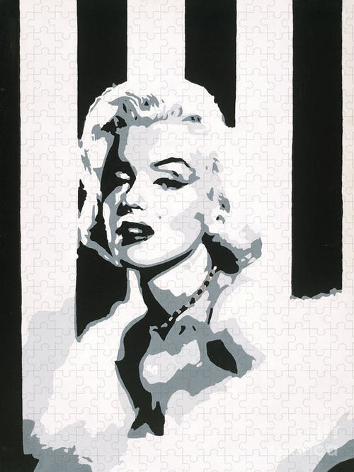 Black and White Marilyn - Puzzle