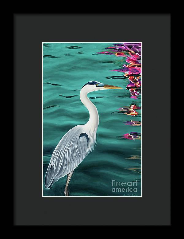 Blue Heron  - Framed Print