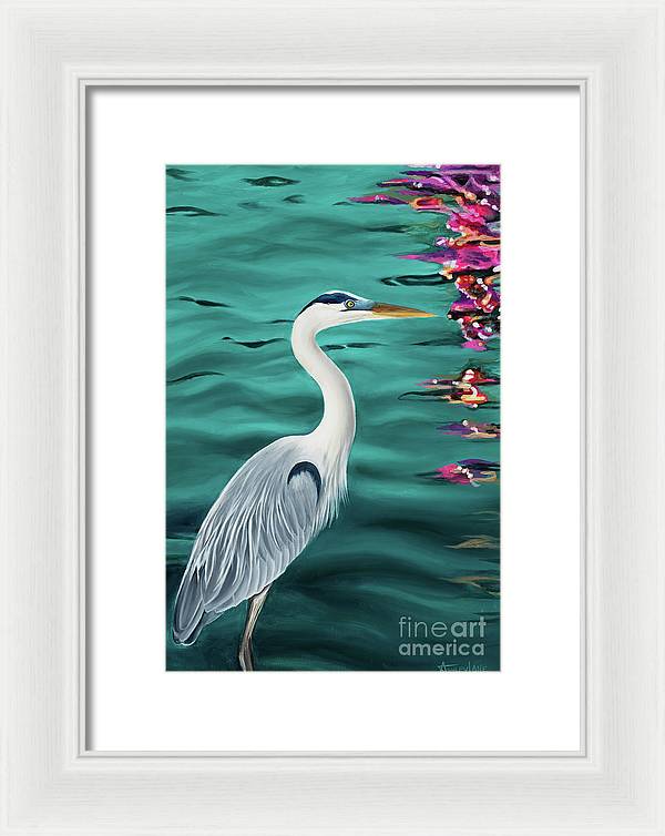 Blue Heron  - Framed Print