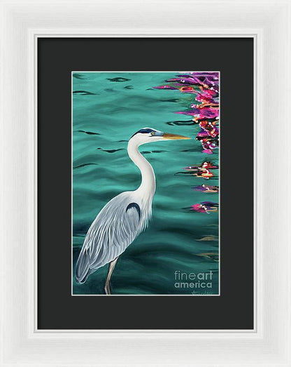 Blue Heron  - Framed Print