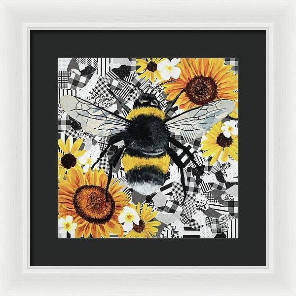 12" x 12" / White / Black