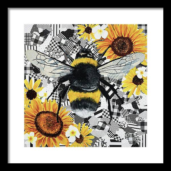 14" x 14" / Black / White