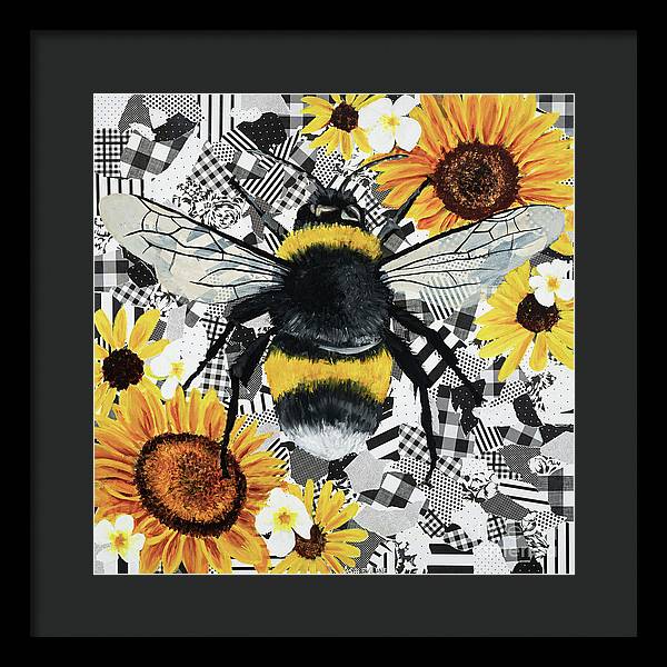 14" x 14" / Black / Black