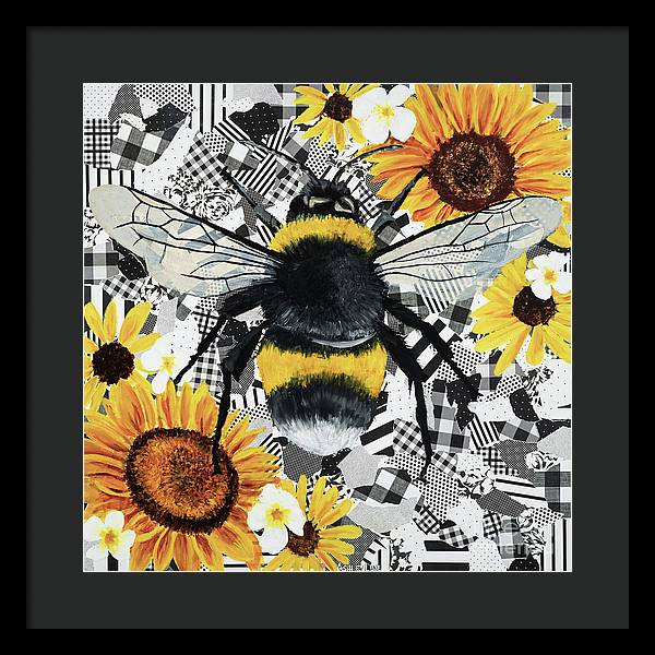 16" x 16" / Black / Black