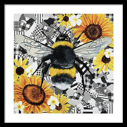 20" x 20" / Black / White