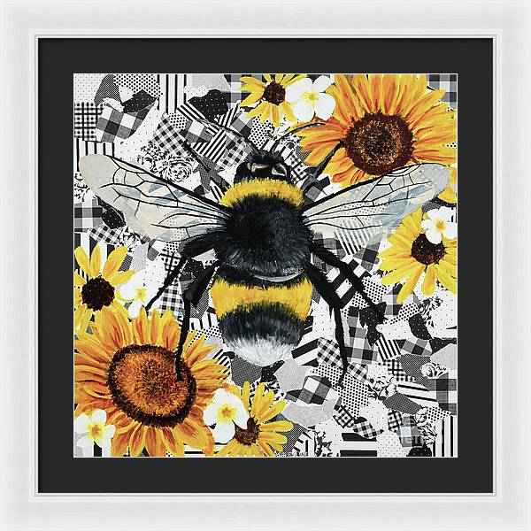 20" x 20" / White / Black