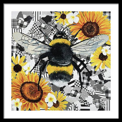 24" x 24" / Black / White