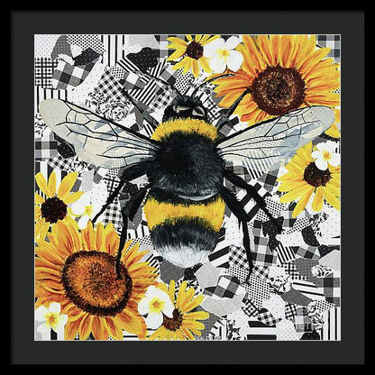 24" x 24" / Black / Black