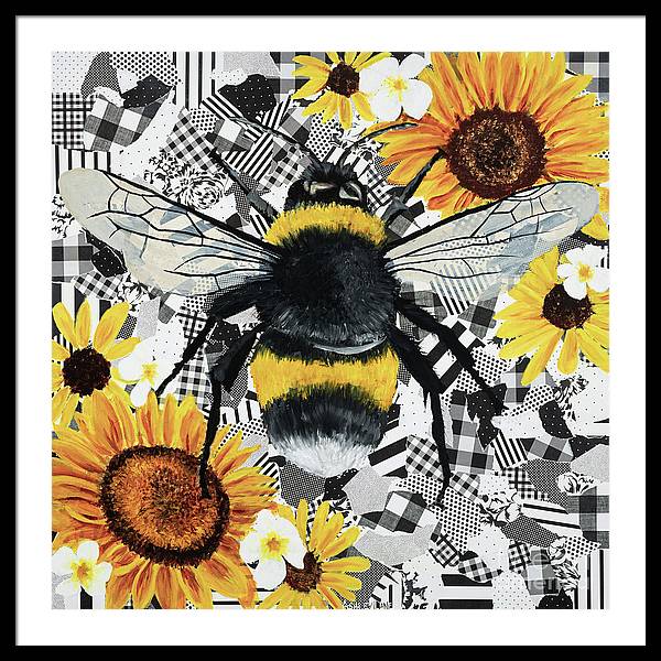 30" x 30" / Black / White