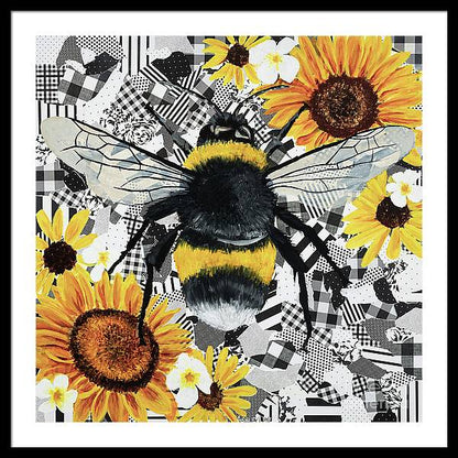 30" x 30" / Black / White